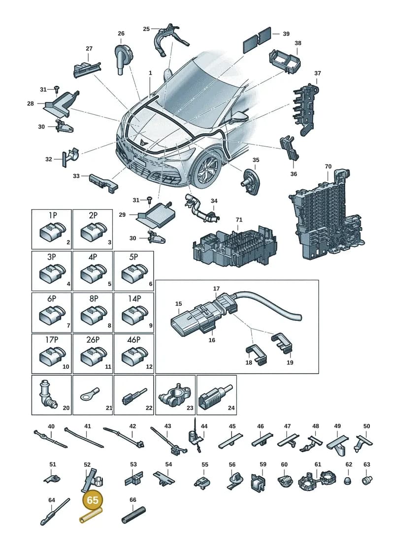 N91211802 — SEAT CUPRA Tavascan (2023-) diagram 20h971080, position 65
