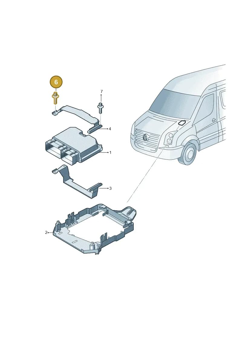 N91217601 — Volkswagen Crafter 35 panel (2011-2016) diagram 722906200, position 6