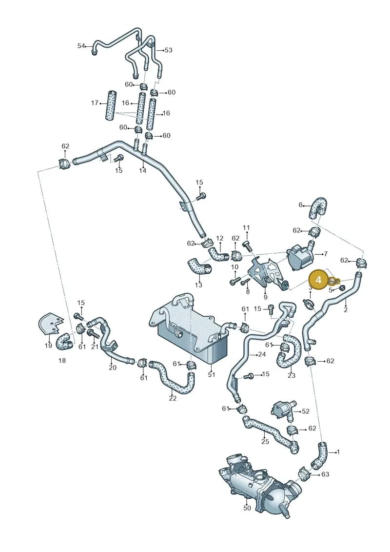 N91218201 — Audi A8L qu. 3.0 TDI (2009-2014) diagram 696121520, position 4
