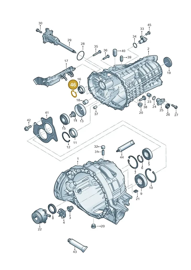 N91219701 — Audi A4 (2015-2025) diagram 798301310, position 46
