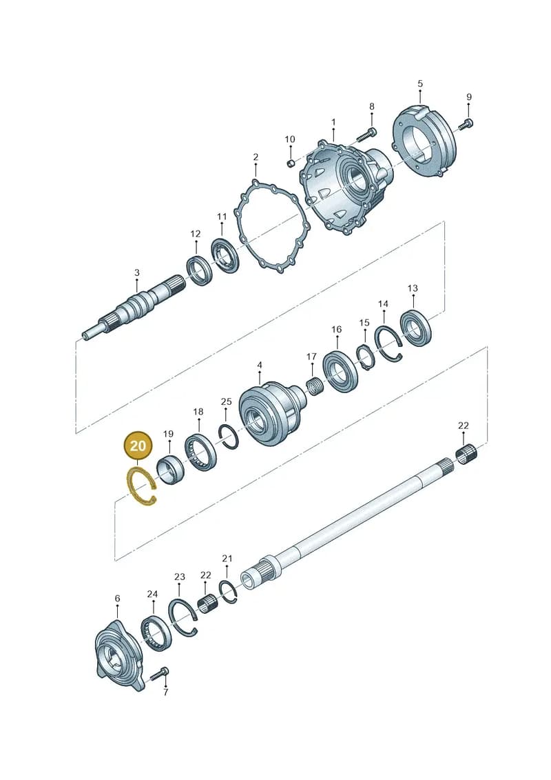 N91231901 — Audi A5 Sportback (2016-2025) diagram 849409700, position 20