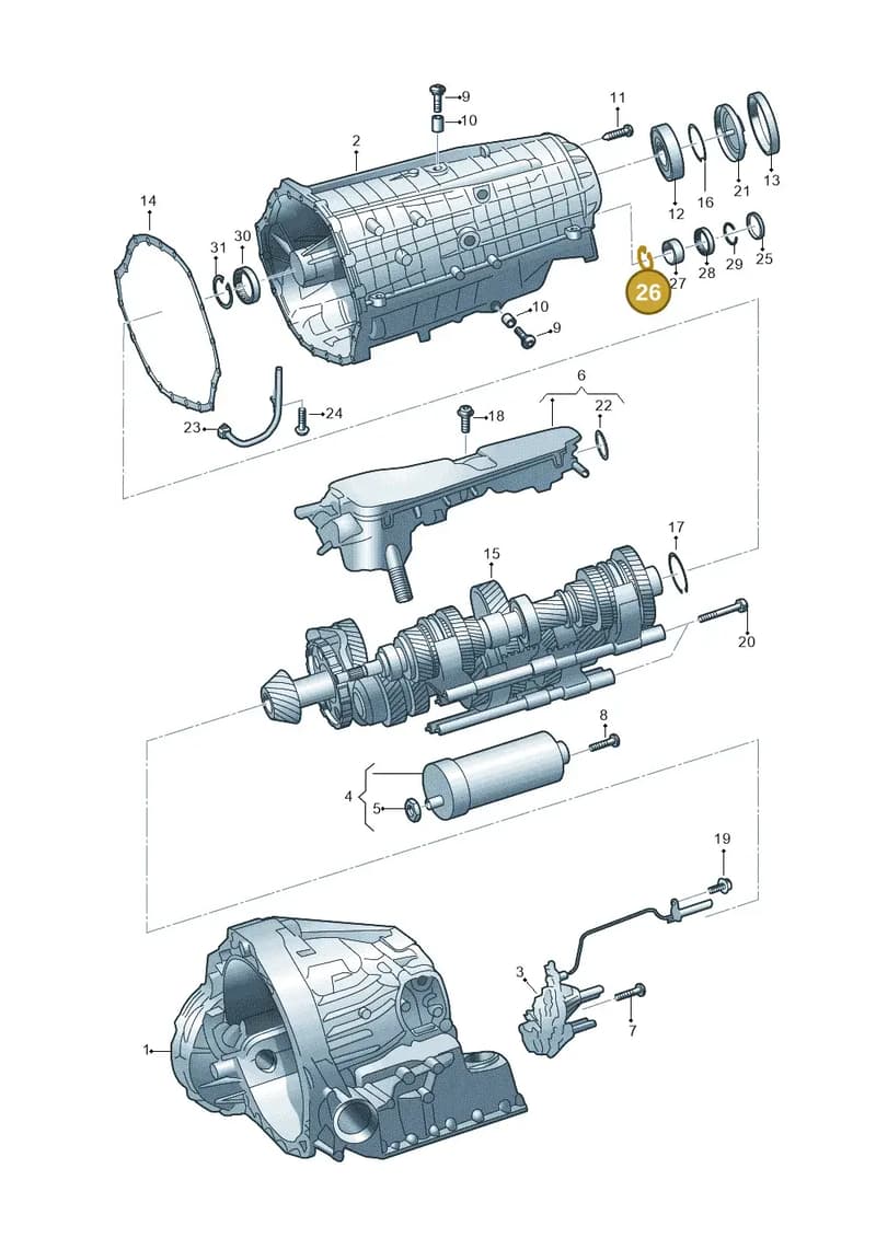 N91231901 — Audi A6 (2018-2025) diagram 896325610, position 26