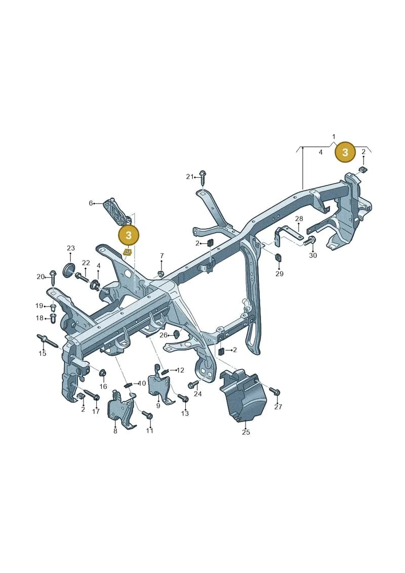 N91235201 — Audi RS6 Avant (2019-2025) diagram 435857000, position 3