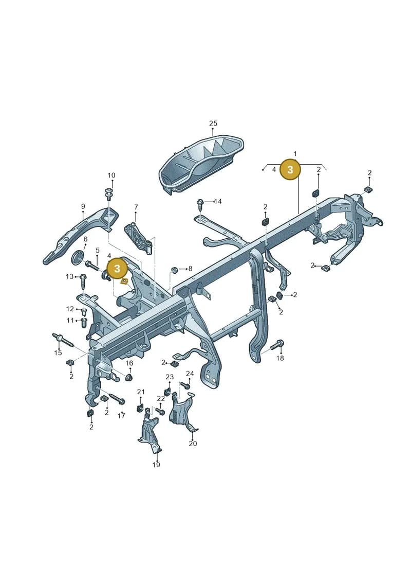 N91235201 — Audi RS4 Avant (2017-2025) diagram 849857000, position 3