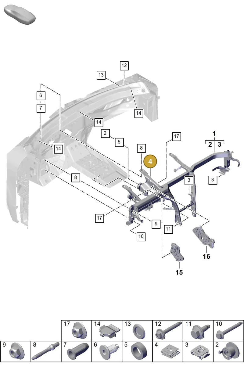N91235201 — Porsche Cayenne Coupe (2023-2023) diagram p60809150, position 4