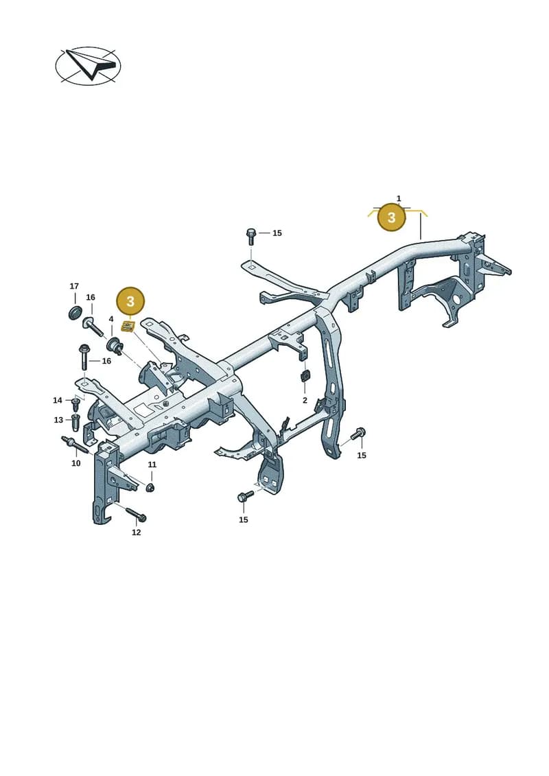 N91235201 — Audi A5 Limousine (2024-2025) diagram 8wk857000, position 3