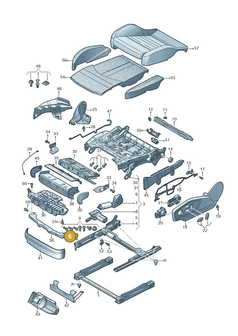 N91236001 — Audi RS Q8 (2019-2025) diagram 859881100, position 6