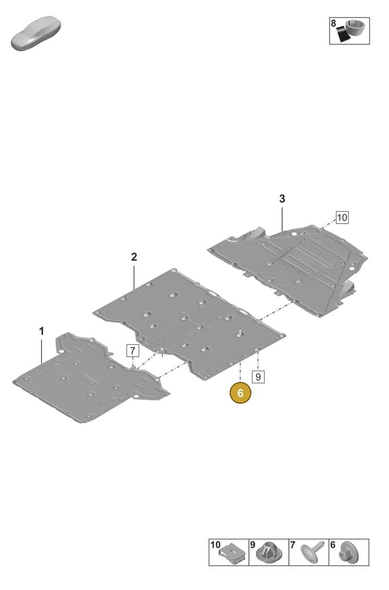 N91242801 — Porsche 911 (2020-2022) diagram p53801700, position 6