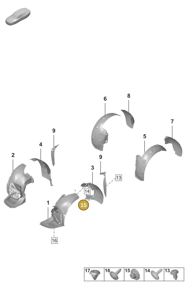 N91242801 — Porsche 911 (2020-2022) diagram p53801750, position 15