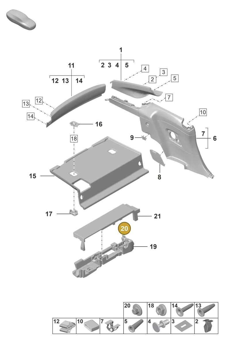 N91242801 — Porsche 911 (2020-2022) diagram p53807250, position 20