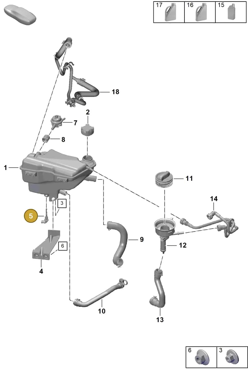 N91242801 — Porsche Boxster Spyder (2019-2020) diagram p55105100, position 5