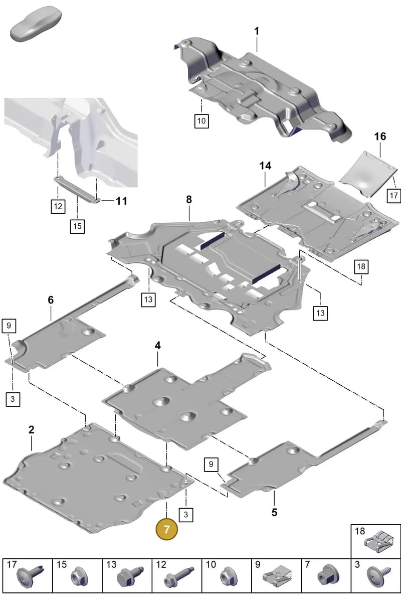 N91242801 — Porsche Boxster Spyder (2019-2020) diagram p55801700, position 7