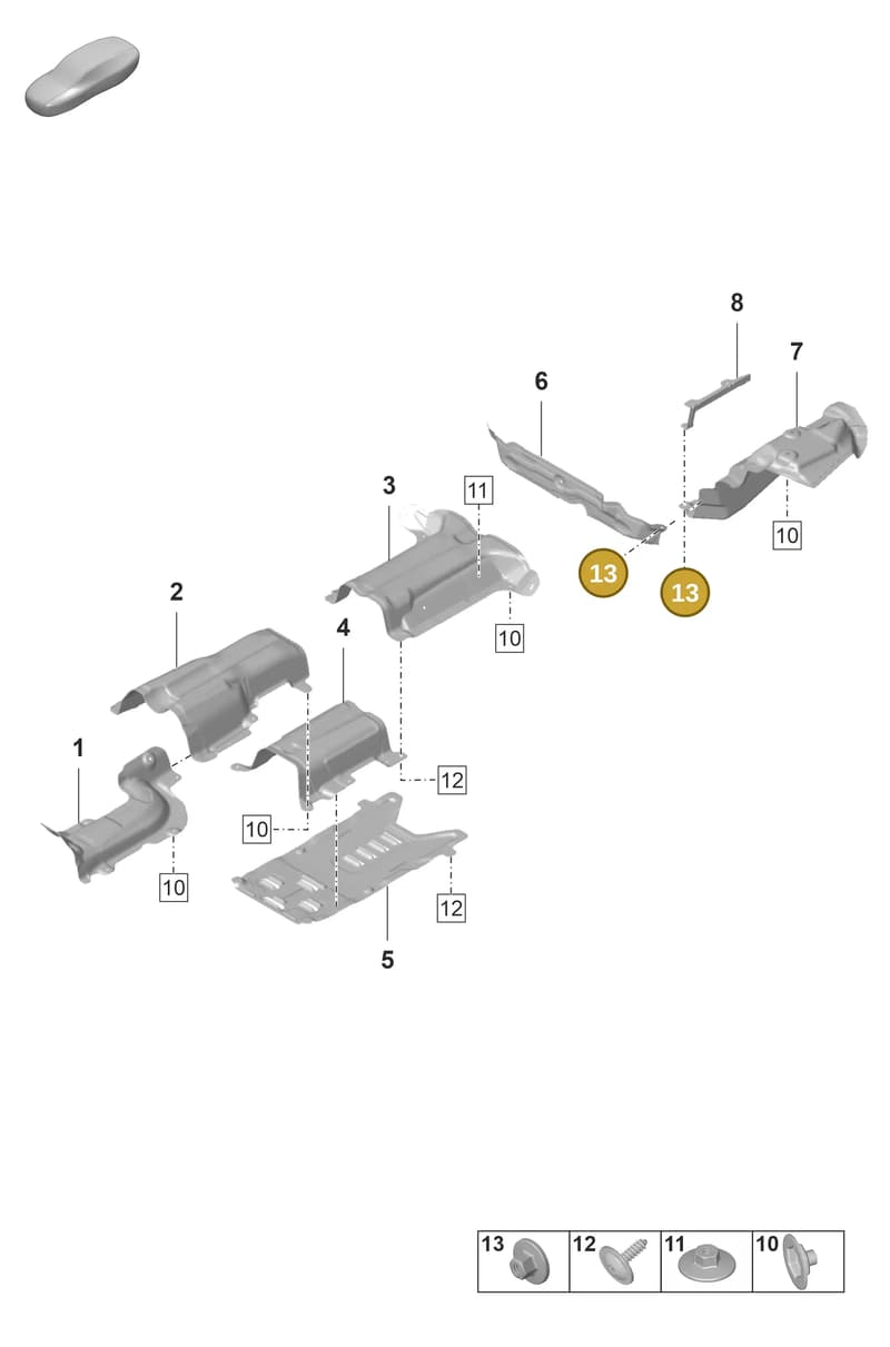 N91242801 — Porsche Panamera (2020-2023) diagram p58801800, position 13
