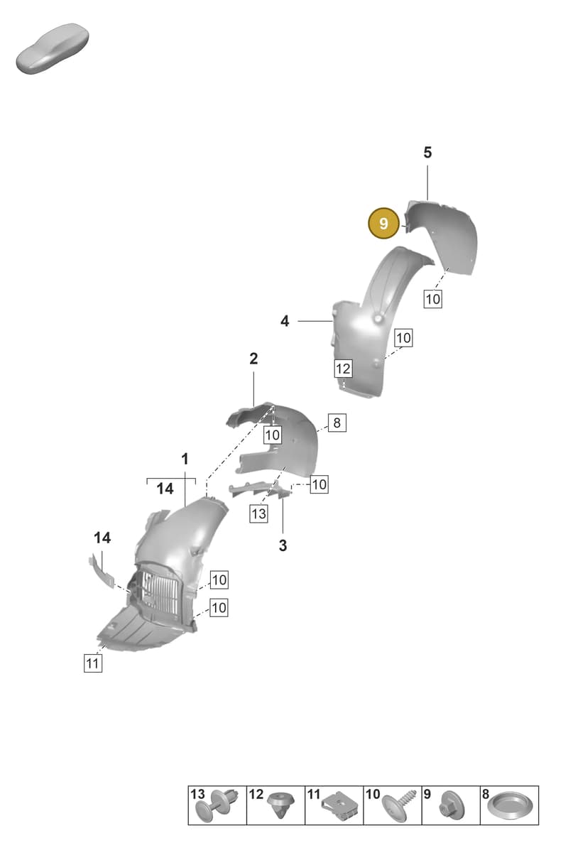 N91242801 — Porsche 911 (2021-2022) diagram p59801750, position 9