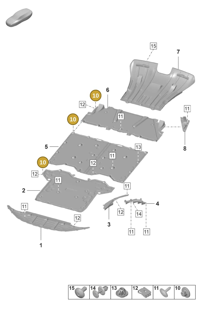 N91242801 — Porsche 911 (2021-2022) diagram p59801700, position 10+20