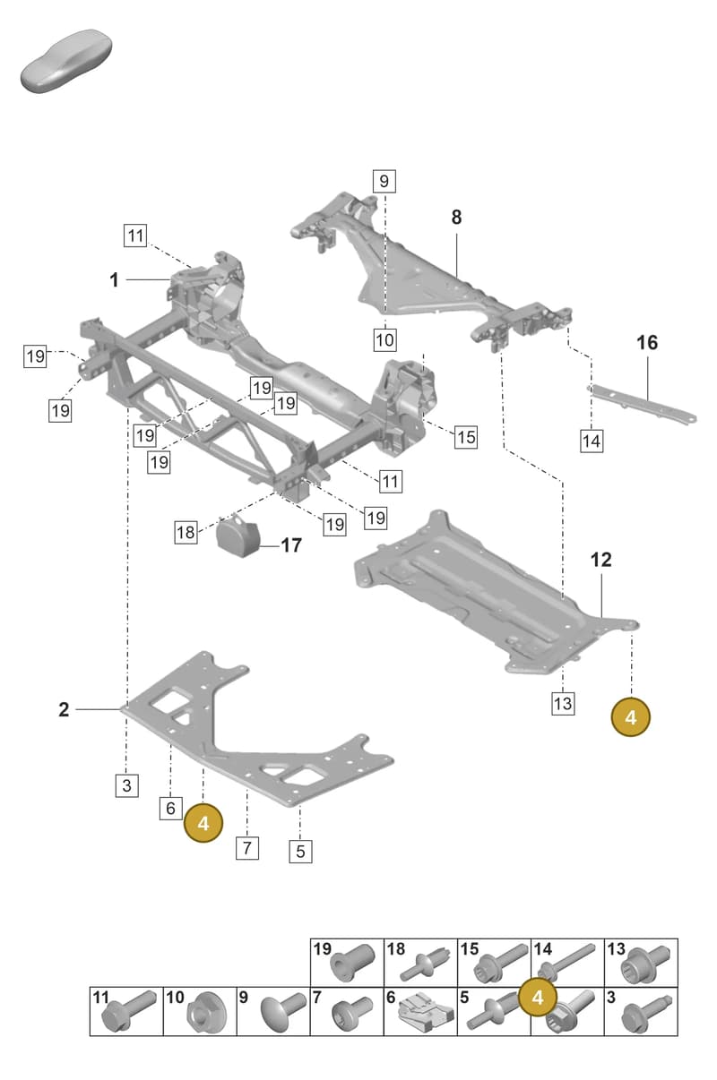 N91243701 — Porsche Panamera (2020-2023) diagram p58401000, position 4