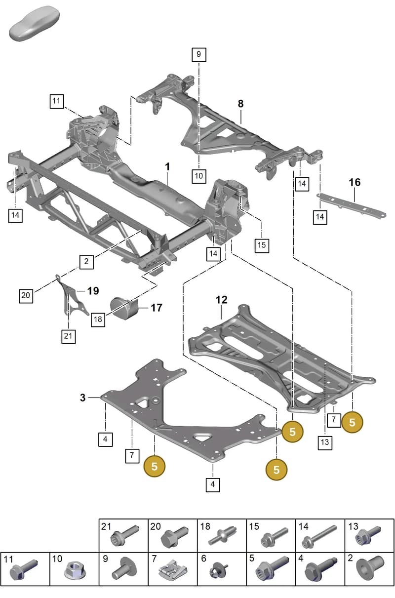 N91243701 — Porsche Panamera (2023-2025) diagram p62401000, position 5