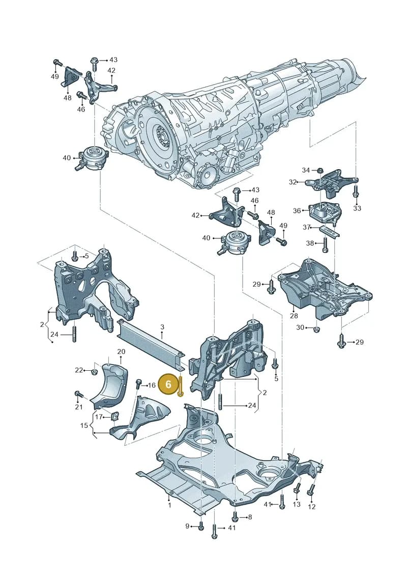 N91245201 — Audi A8 (2017-2025) diagram 838399400, position 6