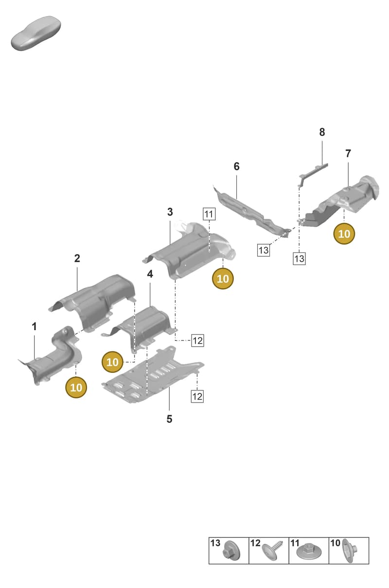 N91247501 — Porsche Panamera (2020-2023) diagram p58801800, position 10