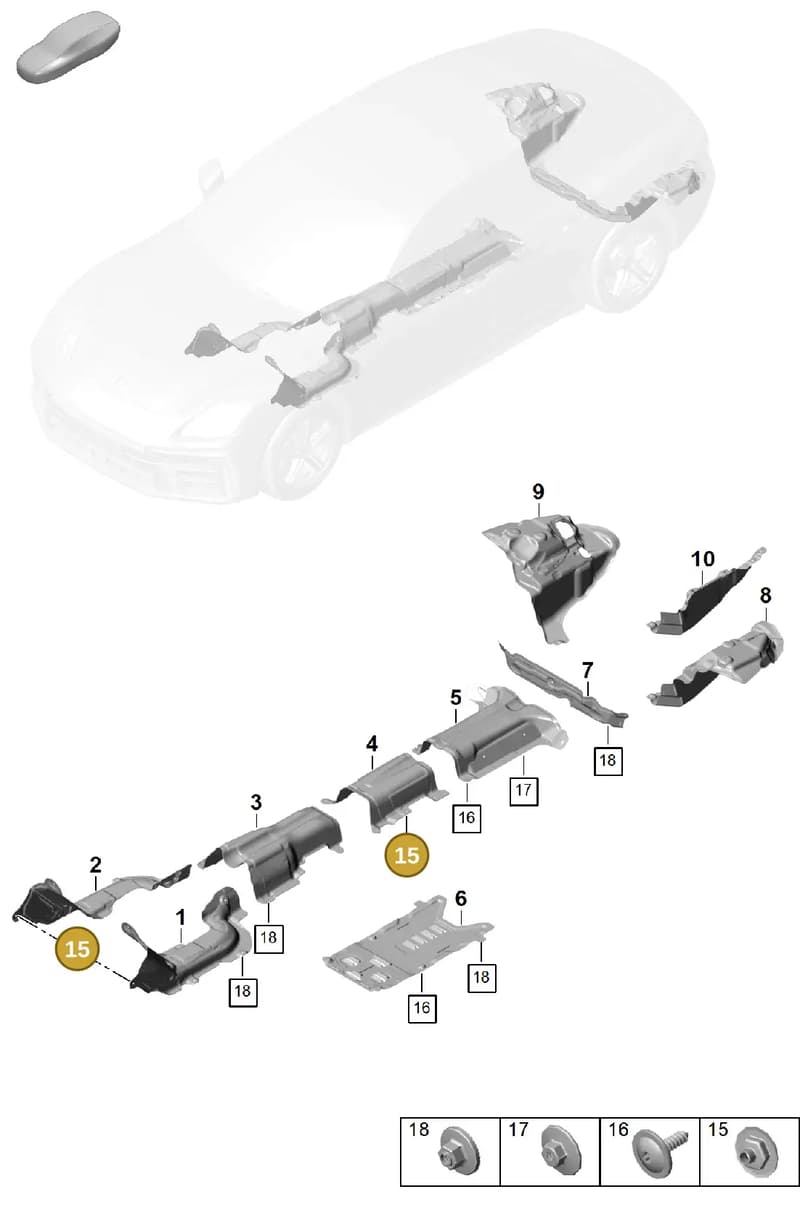 N91247501 — Porsche Panamera (2023-2025) diagram p62801725, position 15
