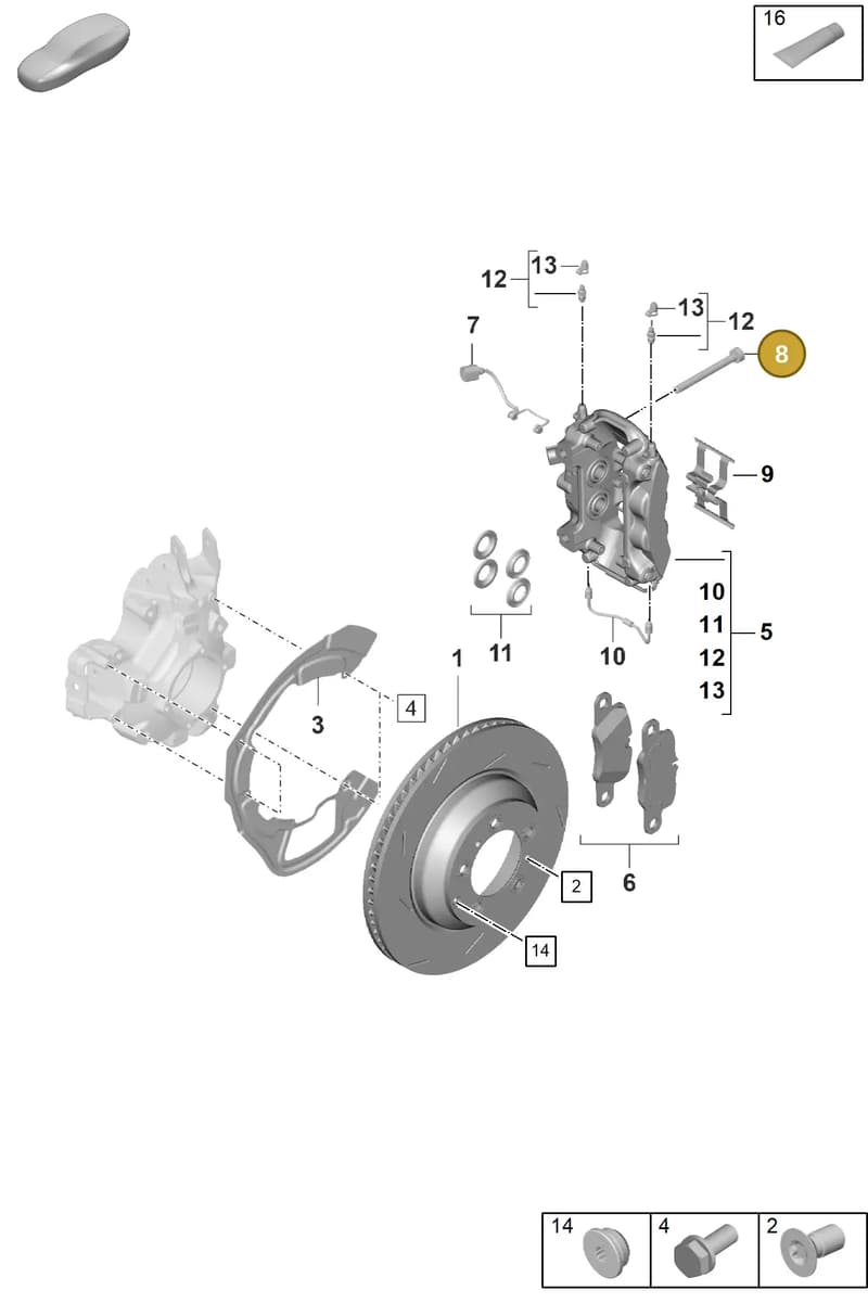 N91252201 — Porsche Panamera (2023-2025) diagram p62603100, position 8