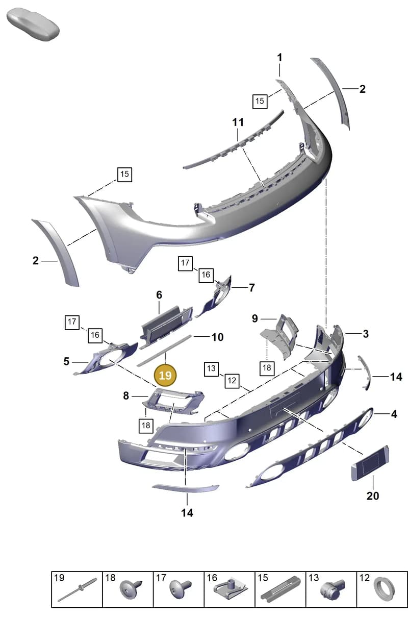 N91252801 — Porsche 911 (2018-2024) diagram p53802630, position 19