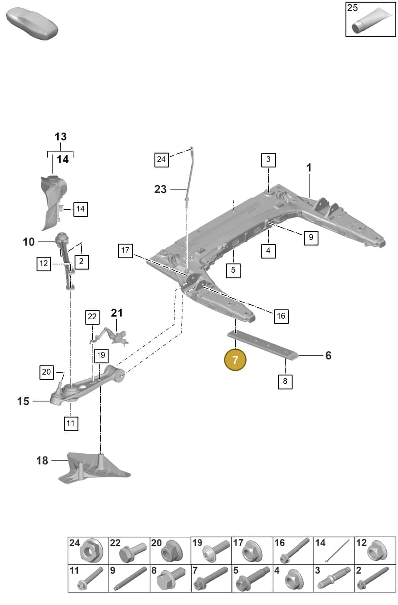 N91253401 — Porsche 911 (2024-2025) diagram p53401000, position 7