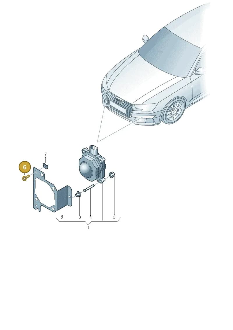 N91254701 — Audi A4 (2015-2025) diagram 849907050, position 6