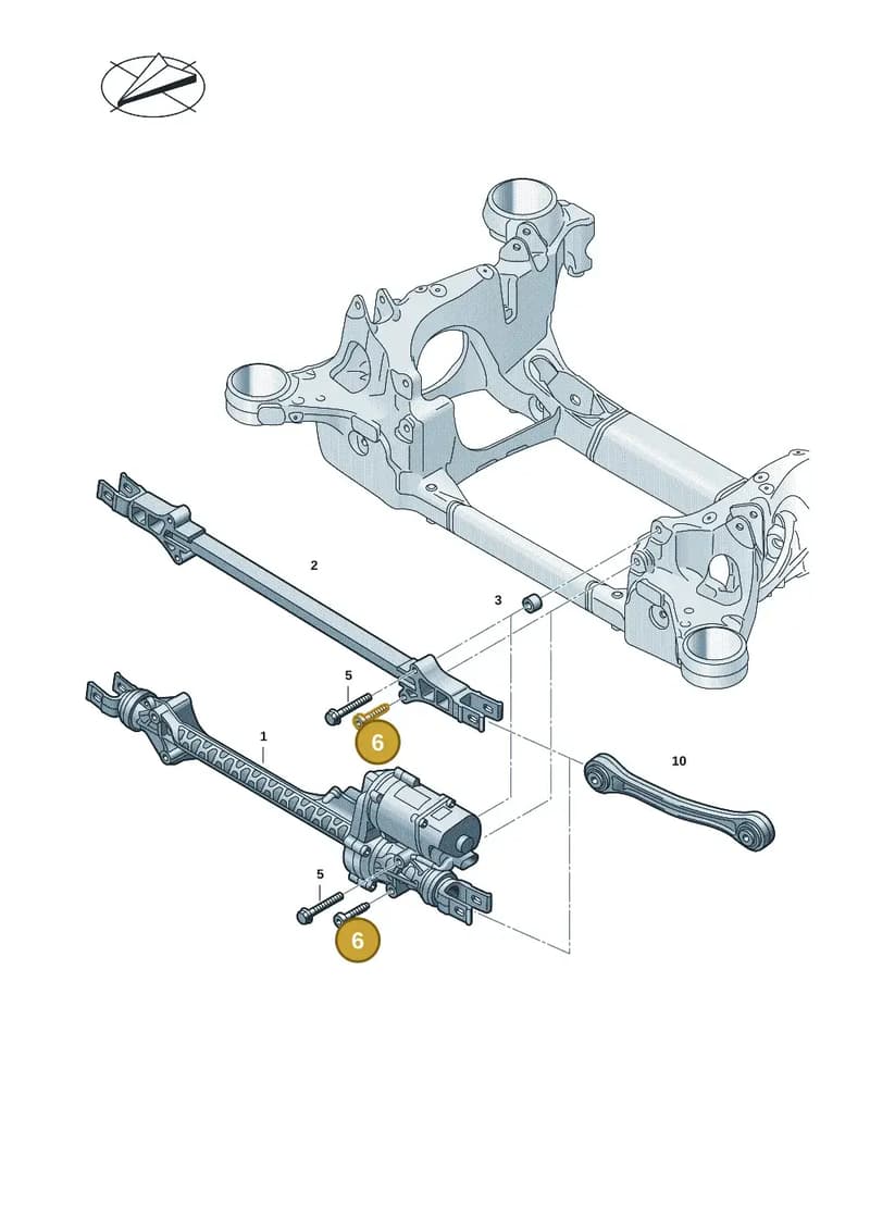 N91256501 — Audi RS e-tron GT (2020-2025) diagram 4j1505500, position 6