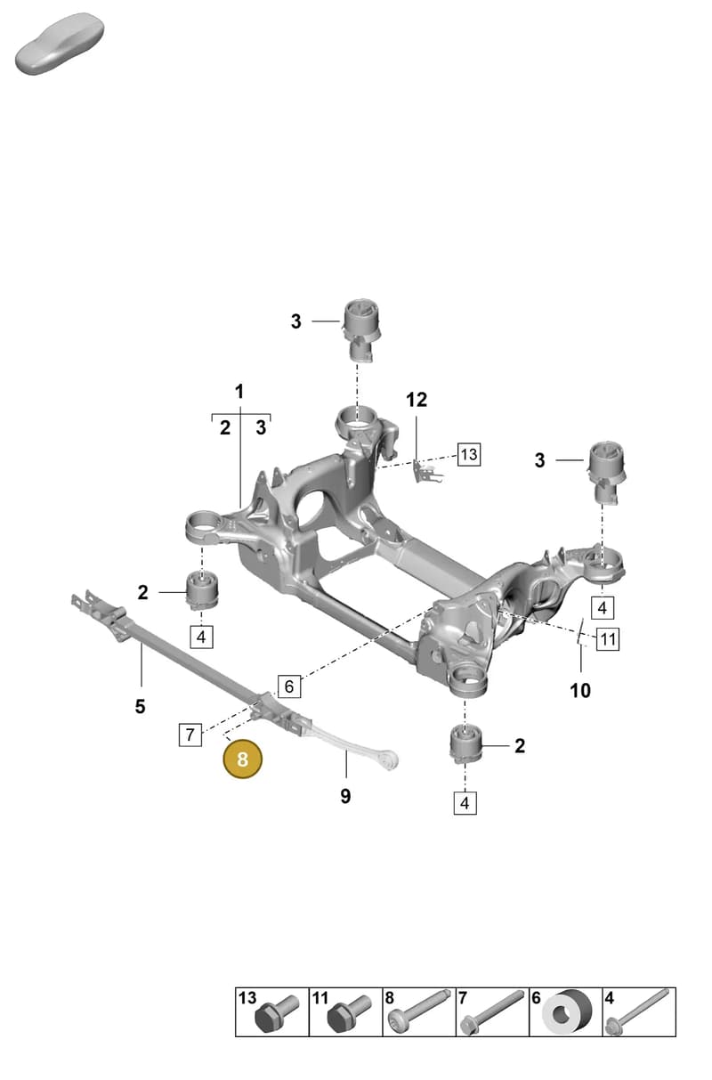 N91256501 — Porsche Taycan Sport Turismo (2023-2025) diagram p64501000, position 8