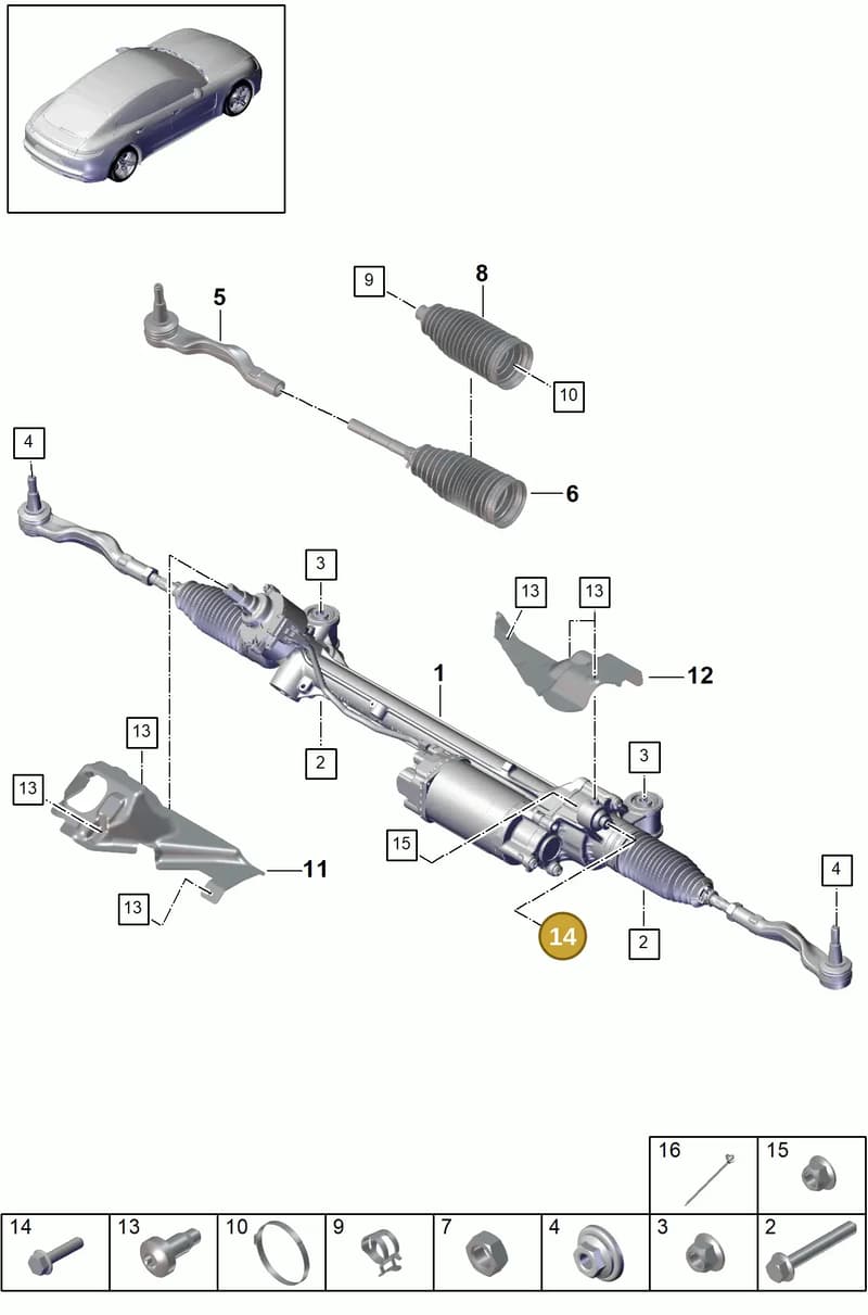 N91257801 — Porsche Panamera (2016-2020) diagram p49403000, position 14