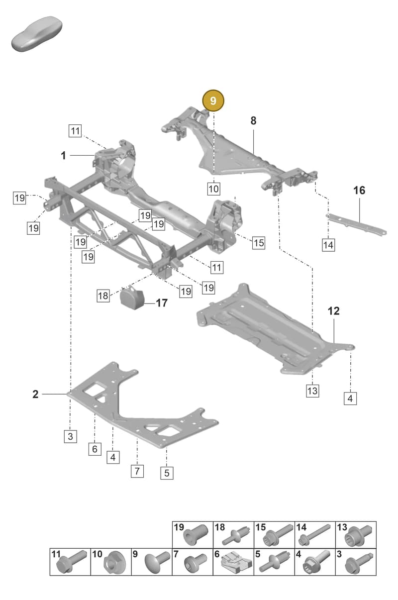 N91259801 — Porsche Panamera (2020-2023) diagram p58401000, position 9