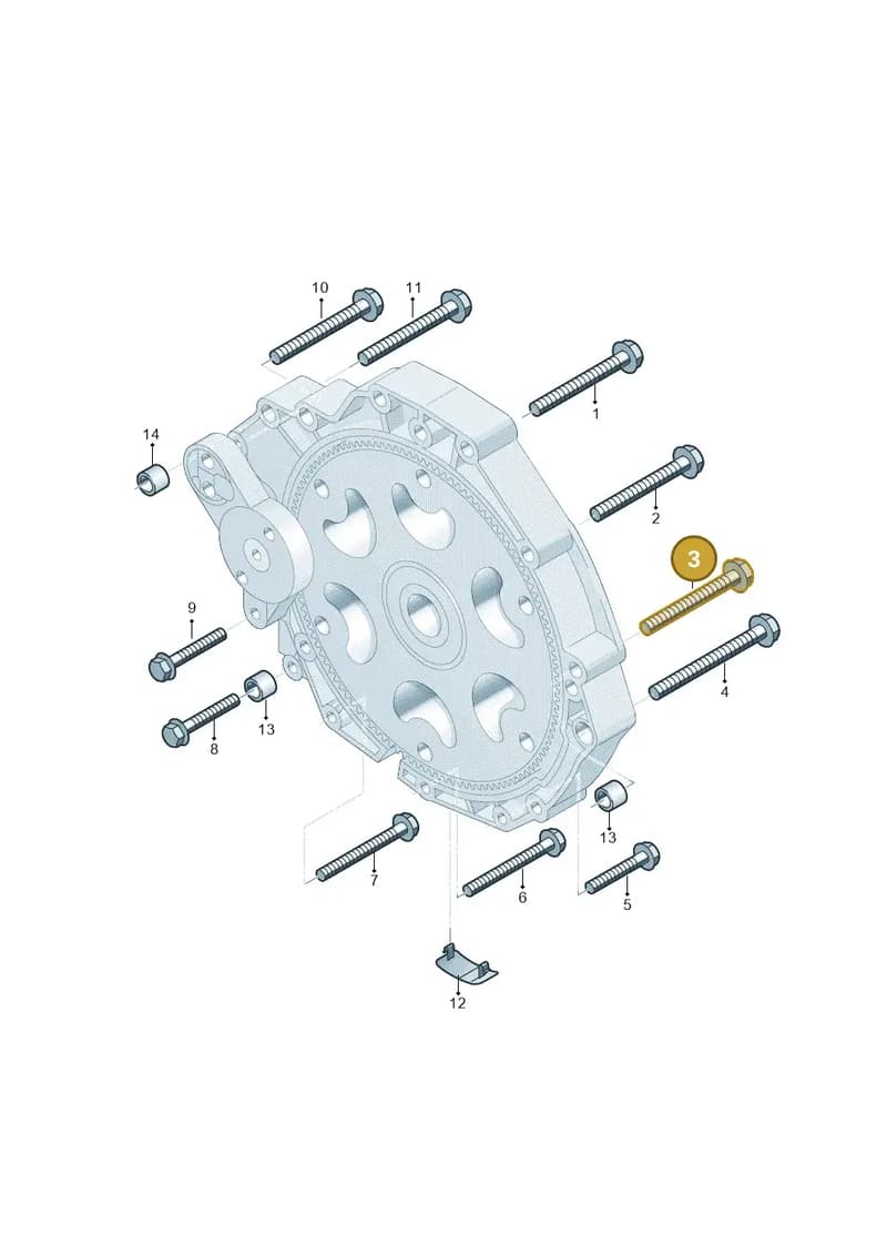 N91260101 — Audi A6 (2014-2018) diagram 798300880, position 3