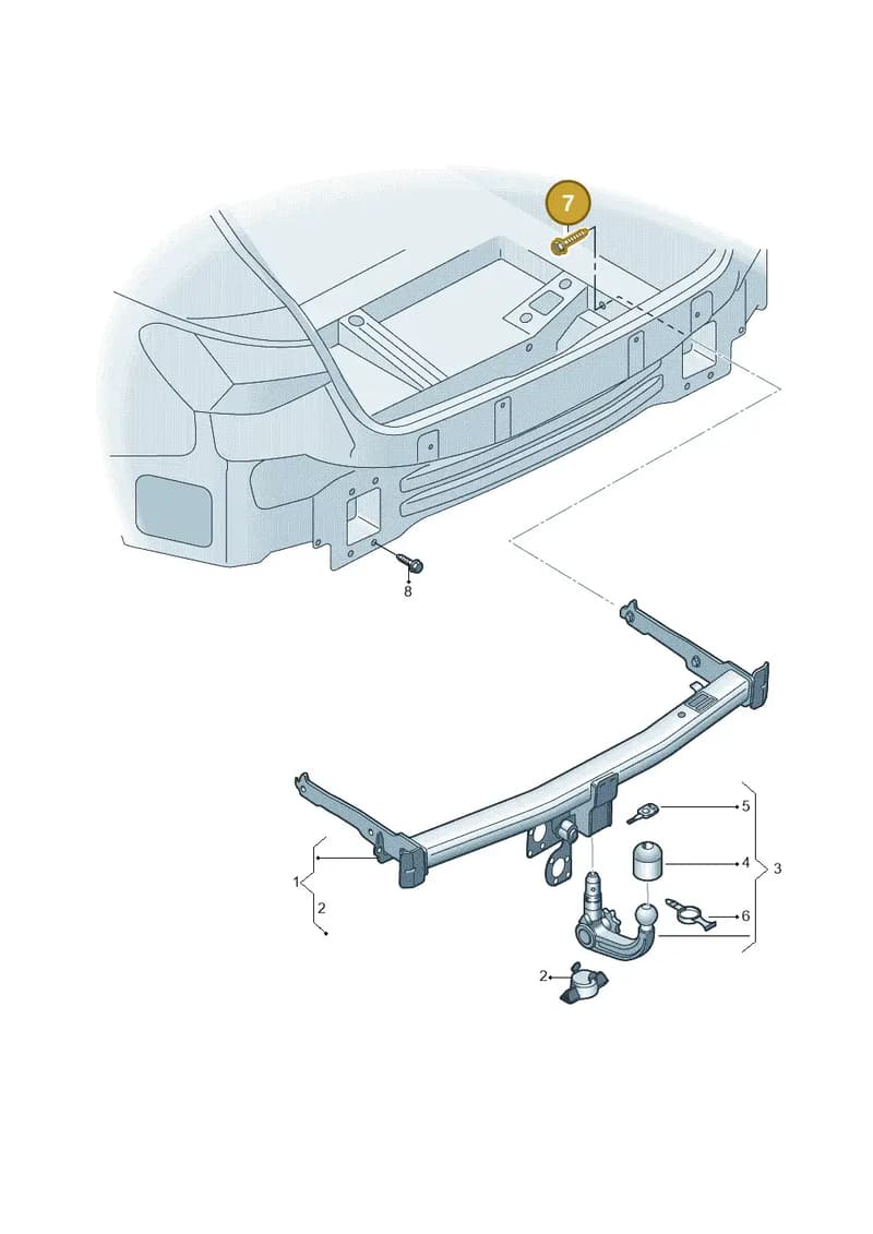 N91260801 — Audi A3 Sportback (2019-2025) diagram 596804060, position 7