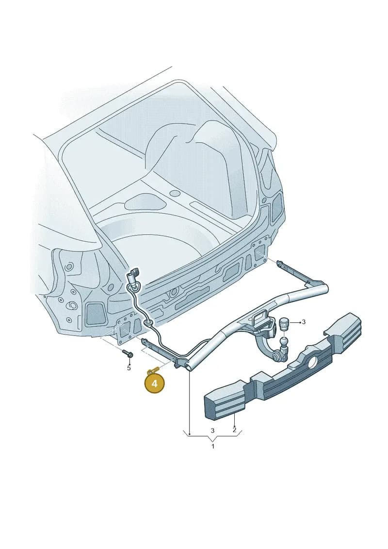 N91260801 — Audi A3 Sportback (2016-2020) diagram 890804500, position 4