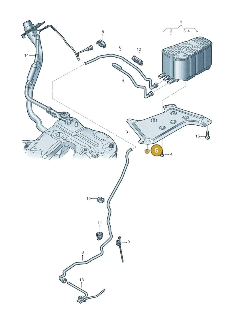 N91268201 — Audi A6 (2018-2025) diagram 430201810, position 5