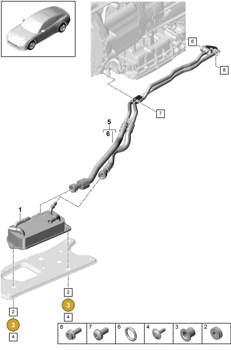 N91268401 — Porsche Panamera (2016-2020) diagram p49360020, position 3
