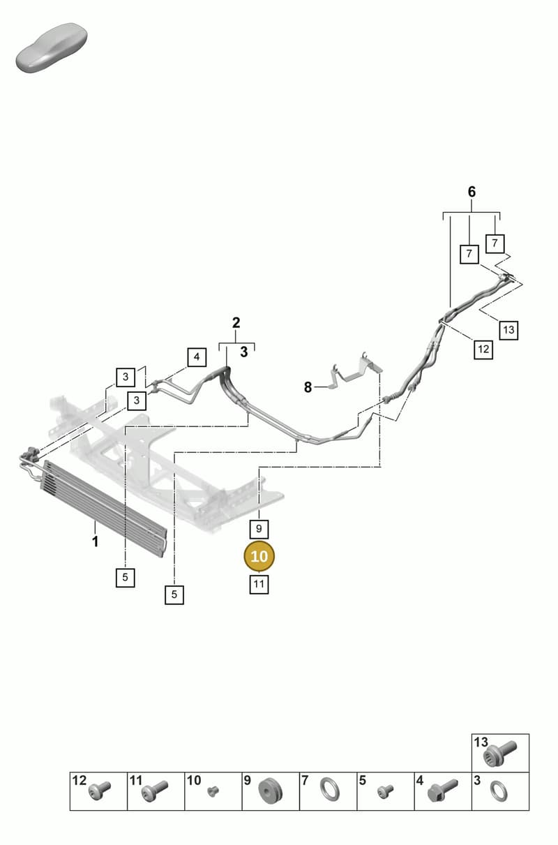 N91268401 — Porsche Panamera (2020-2023) diagram p58360000, position 10