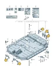 N91268701 Volkswagen Interior Serration Flange Screw