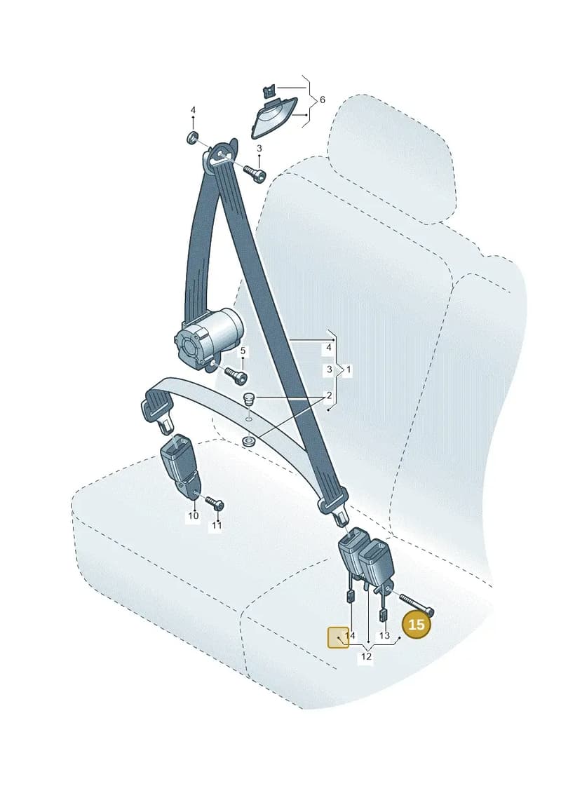N91269401 — Audi Q7 (2015-2025) diagram 859857800, position 15