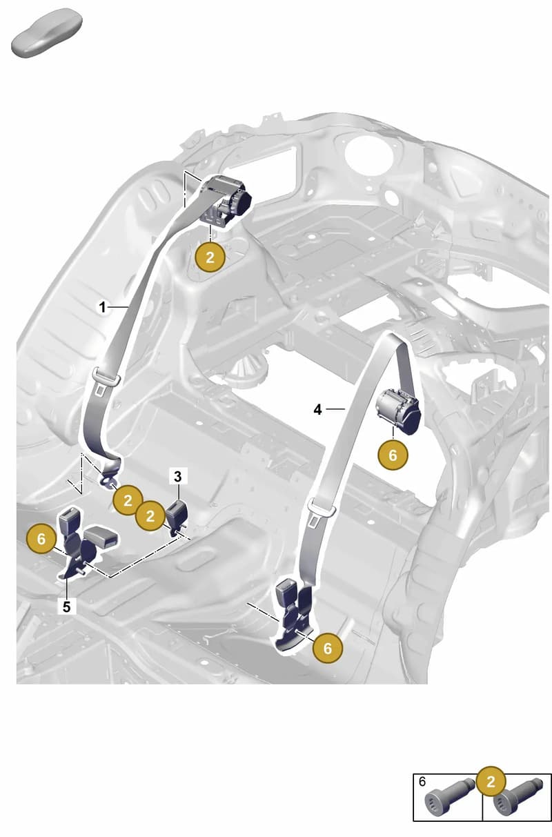 N91269501 — Porsche Panamera (2023-2025) diagram p62812100, position 2+6
