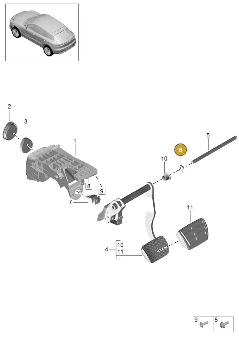 N91270001 — Porsche Macan (2018-2022) diagram p52702000, position 6