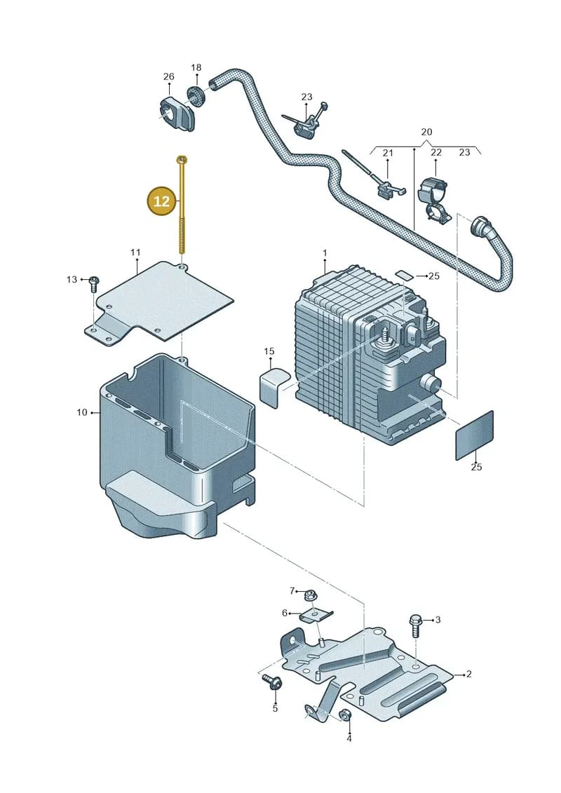 N91270101 — Audi A6 (2018-2025) diagram 435915100, position 12