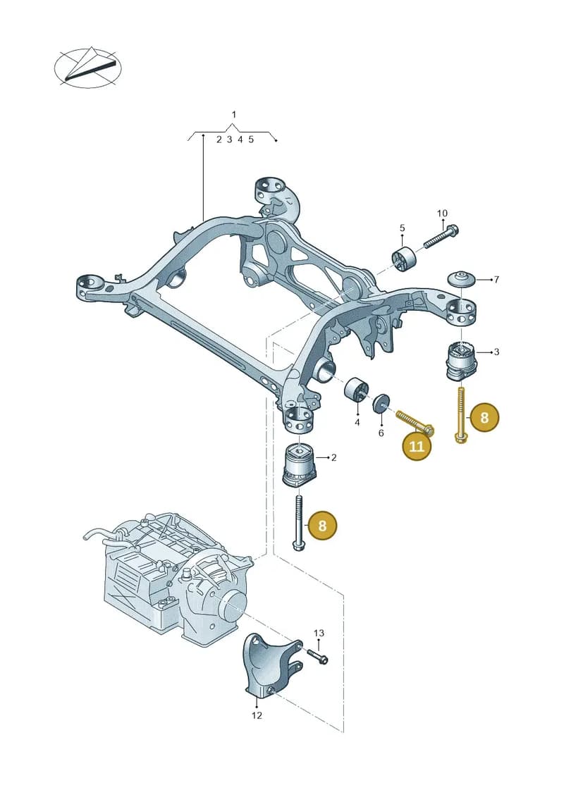 N91272101 — Audi Q8 e-tron (2018-2025) diagram 586505000, position 8+11