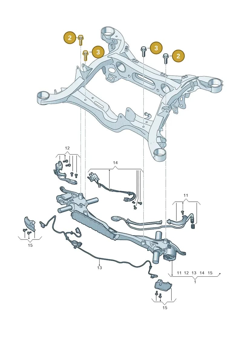N91272901 — Audi A8 (2017-2025) diagram 838505150, position 2+3