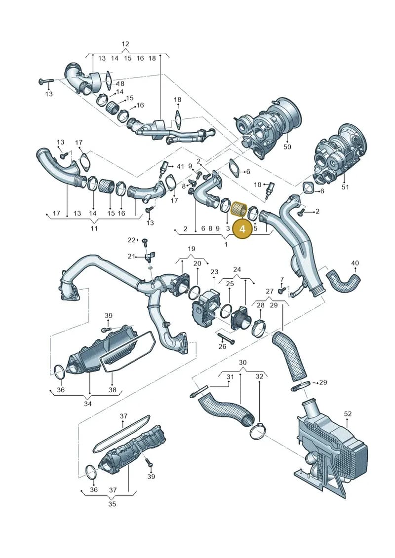 N91272901 — Audi A6 (2018-2025) diagram 435145047, position 4