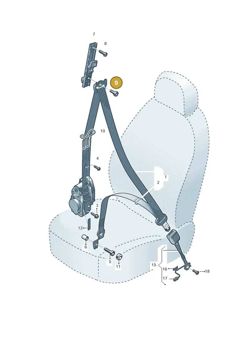 N91274801 — Audi Q2 (2016-2025) diagram 803857600, position 9