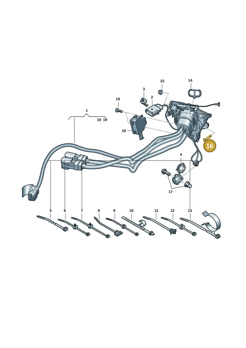N91289701 — Audi RS e-tron GT (2020-2025) diagram 4j1970150, position 16