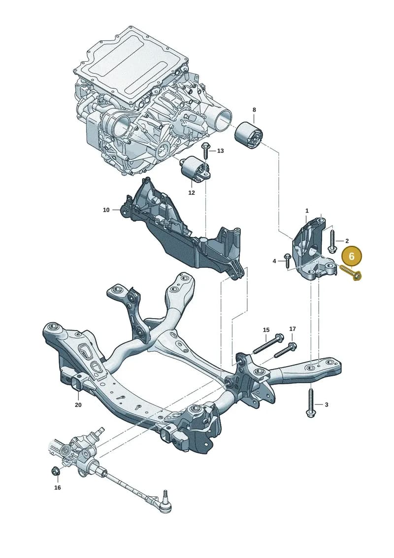 N91296302 — Audi Q6 e-tron (2023-2025) diagram f5s199000, position 6