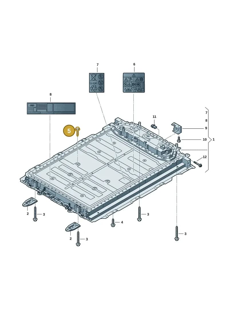 N91297201 — Audi Q6 e-tron (2023-2025) diagram f5s915500, position 5